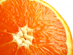 Orange -Fruchtfleisch, reich an Vitamin C